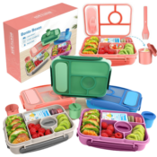 Bento Box Lunch Box Containers $12.79 (Reg. $17) -  5 Colors