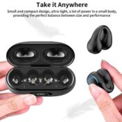 Bluetooth 5.3 Open Ear Clip Wireless Earbuds with Microphone $15.59 After...