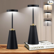 Illuminate your world with these stylish and functional 2-Pack Cordless...