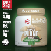 Dymatize 1-Pound 15-Serving Plant-Based Vanilla Protein Powder as low as...