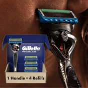 Gillette Fusion ProGlide Razor + 4 Razor Blade Refills Set $6.93 EACH when...