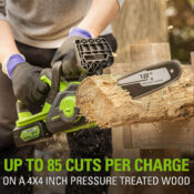 Greenworks 24V 12″ Brushless Cordless Compact Chainsaw $53.29 Shipped...