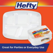 Hefty 240-Count Everyday Soak-Proof Foam Compartment Tray as low as 31.79...
