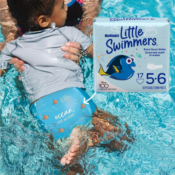 Huggies 17-Count Little Swimmers Size 5-6 Large Disposable Swim Diapers...