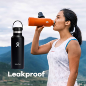 Hydro Flask Insulated Standard Mouth Water Bottle with Flex Cap, 18 Oz...
