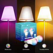 Kasa Smart Wi-Fi Multicolor 800-Lumens Light Bulbs, 2-Pack $16.99 (Reg....