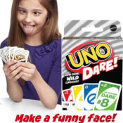 Mattel ​UNO Dare Card Game $3.39 After Code when you buy 7 (Reg. $7)...