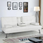 Elevate your lounging experience with this chic and functional Modern Faux...