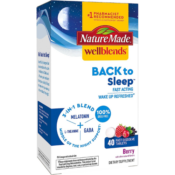 Nature Made 40-Count Wellblends Back to Sleep Fast Dissolve Tablets, Berry...
