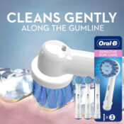 Oral-B Sensitive Gum Care Electric Toothbrush Replacement 3-Count Brush...