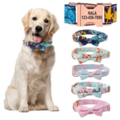 Personalized Bowtie Dog Collar Metal Buckle $6.49 After Code (Reg. $13)