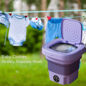 Have the convenience of washing your clothes wherever you are with Portable...