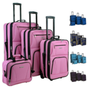 Rockland 4-Pack Expandable Softside Upright Luggage Set $91 Shipped Free...