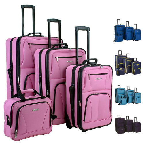 Rockland 4Pack Expandable Softside Upright Luggage Set 91 Shipped