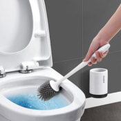 Keep the Potty Clean with this Silicone Toilet Brush Set for just $9.99...