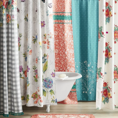 The Pioneer Woman 72"x72" Shower Curtain 5 (Reg. 24) Various