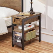 Enhance your bedroom with this Wooden Bedside Table for just $36.74 After...