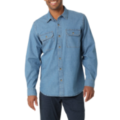 Wrangler Men's Long Sleeve Epic Soft Woven Shirt $11 - Various Sizes