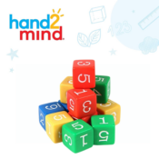 hand2mind 12-Pack Plastic 3/4-Inch Color Number Dice $3.99 (Reg. $10.36)...