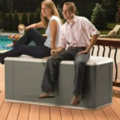 Rubbermaid Outdoor Extra-Large Deck Box with Seat, 121-Gallon $114.97