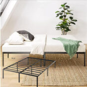 Best Price Mattress Metal Platform Bed, 14-Inch, King Size $67.83 Shipped...