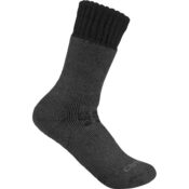 Carhartt Men's Heavyweight Synthetic-Wool Blend Boot Sock (Black, Medium)...