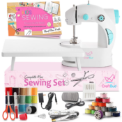 CraftBud 48-Piece Kids' Sewing Machine Kit for Beginners $24.99 (Reg. $38)