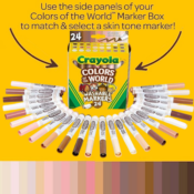 Crayola 24-Count Colors of The World Markers $6.47 (Reg. $9.39)