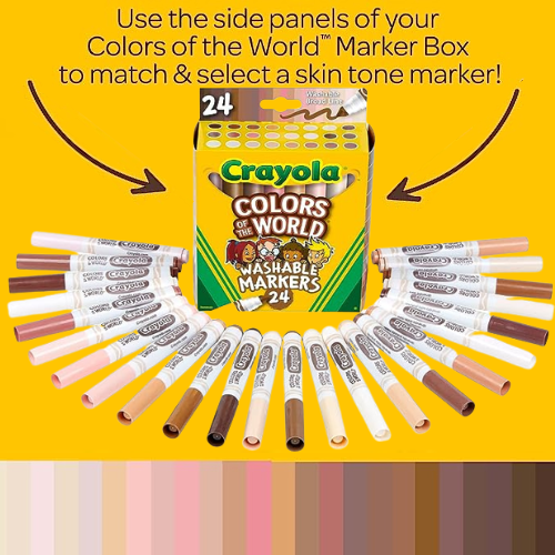 Crayola Colors of The World Markers, 24 Colors