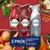 Febreze 3-Pack Apple Cider, Cranberry Tart, & Heavy Duty Crisp Clean...