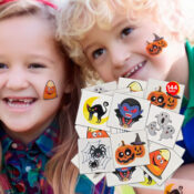 Halloween Temporary Tattoos for Kids, 144-Pack $6.39 After Code (Reg. $11.97)...