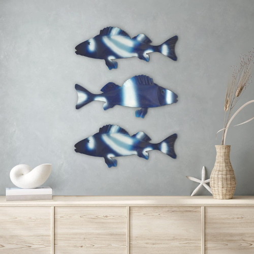 Hand Painted Metal Fish Wall Décor 3Piece Set 10.35 (Reg. 19) 3.