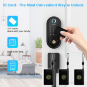 IC Card 3-Pack Smart Fingerprint Keyless Entry Door Lock $11.99 (Reg. $180)...