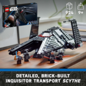 LEGO Star Wars 924-Piece Inquisitor Transport Scythe Buildable Toy Starship...