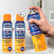 Microban 24 Hour Sanitizing and Antibacterial Spray, 2-Pack (Citrus) as...