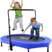 Add some fun and fitness to your daily routine with Mini Rebounder Trampoline...