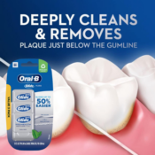Oral-B 3-Count Glide Pro-Health Deep Clean Dental Floss, Cool Mint Flavor...