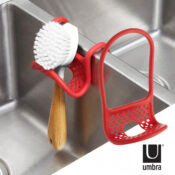 Sling Flexible Sponge Holder for Kitchen Sink (Red) $3.81 (Reg. $7) - FAB...