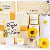 Brighten someone's day with Sunflower Gifts Care Package With Inspirational...