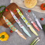 Set of 5 Knives with Blade Guards $16.99 After Coupon (Reg. $50)