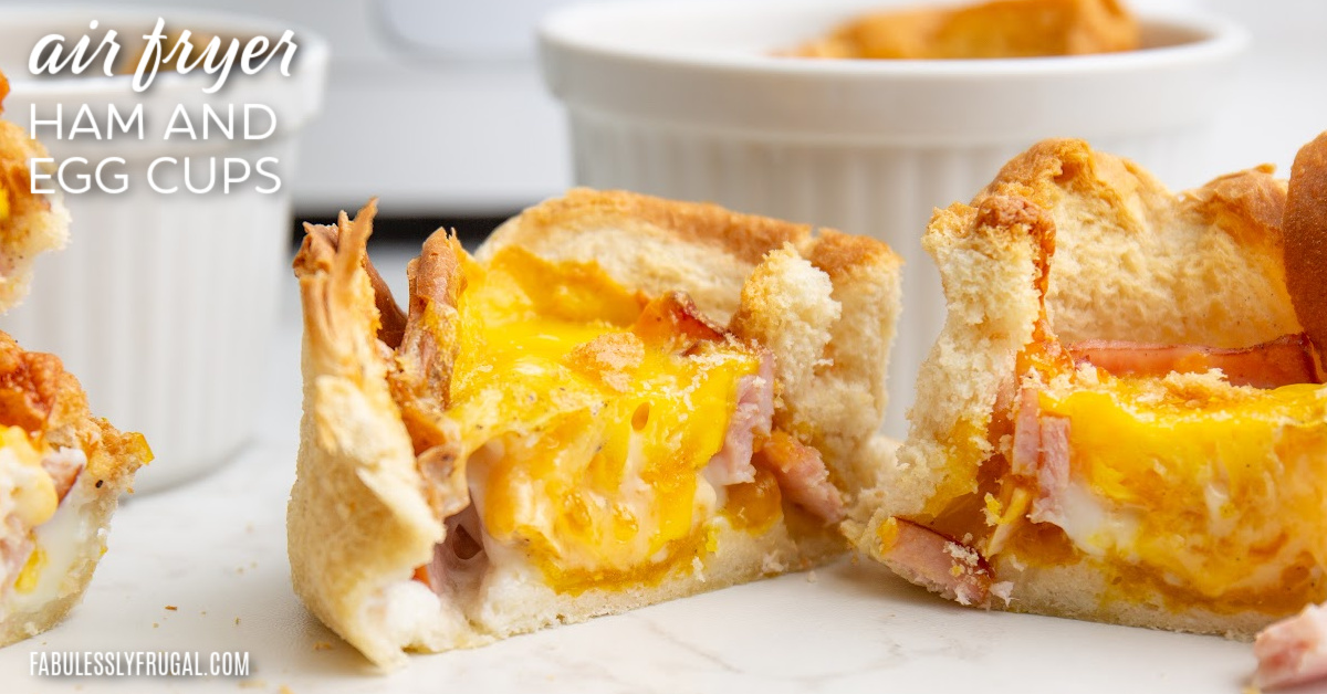 Easy Air Fryer Egg Bites with Ham and Cheese - Season & Thyme