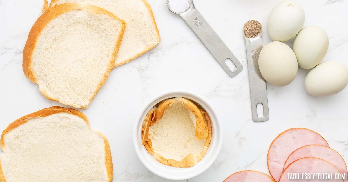 Air Fryer Egg Cups with Asparagus and Ham - Radical Strength