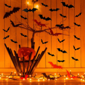 3D Bat Halloween Decoration Stickers, 120-Piece $7.98 (Reg. $13.99) - $0.07/sticker!
