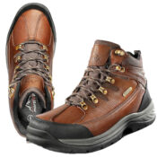 8 Men's Leather Mid Ankle Waterproof Hiking Boots $24 After Code (Reg....