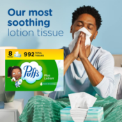 Puffs Plus Lotion 992-Count Facial Tissues as low as $8.13/Pack when you...