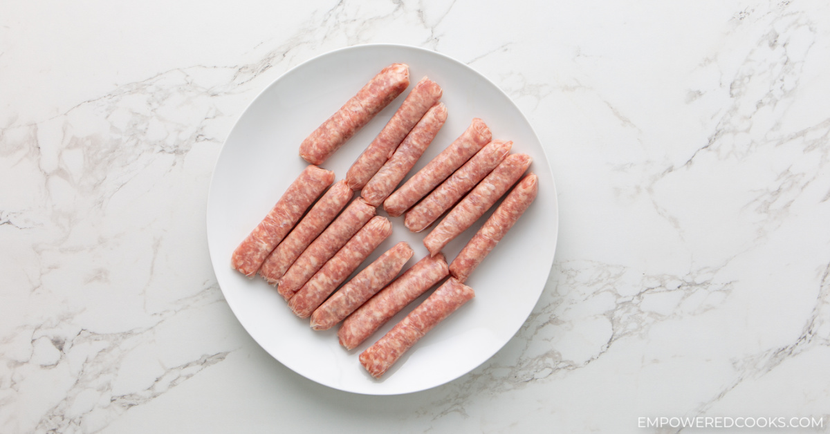 breakfast sausage on a plate