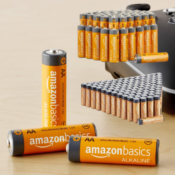 Amazon Basics 100-Pack AAA + 48-Pack AA High-Performance Alkaline Batteries...