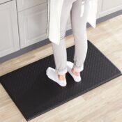 Amazon Basics Rectangular Anti Fatigue Standing Comfort Mat, Black, 20
