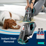 BISSELL Pet Stain Eraser PowerBrush Deluxe Portable Carpet Cleaner $64...