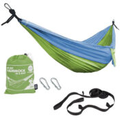 Portable Travel Camping Hammock in a Bag with Tree Straps $9.99 (Reg. $26)...
